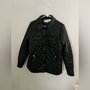 Sebby Collections Black Quilted Jacket. Size. Medium.Fully linFIT & SIZING.32 in